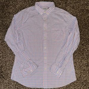 “Good fellow” Pink and Blue Button Down Flannel Shirt